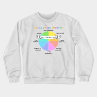 Anxious Avoidant Attachment Styles Chart Crewneck Sweatshirt